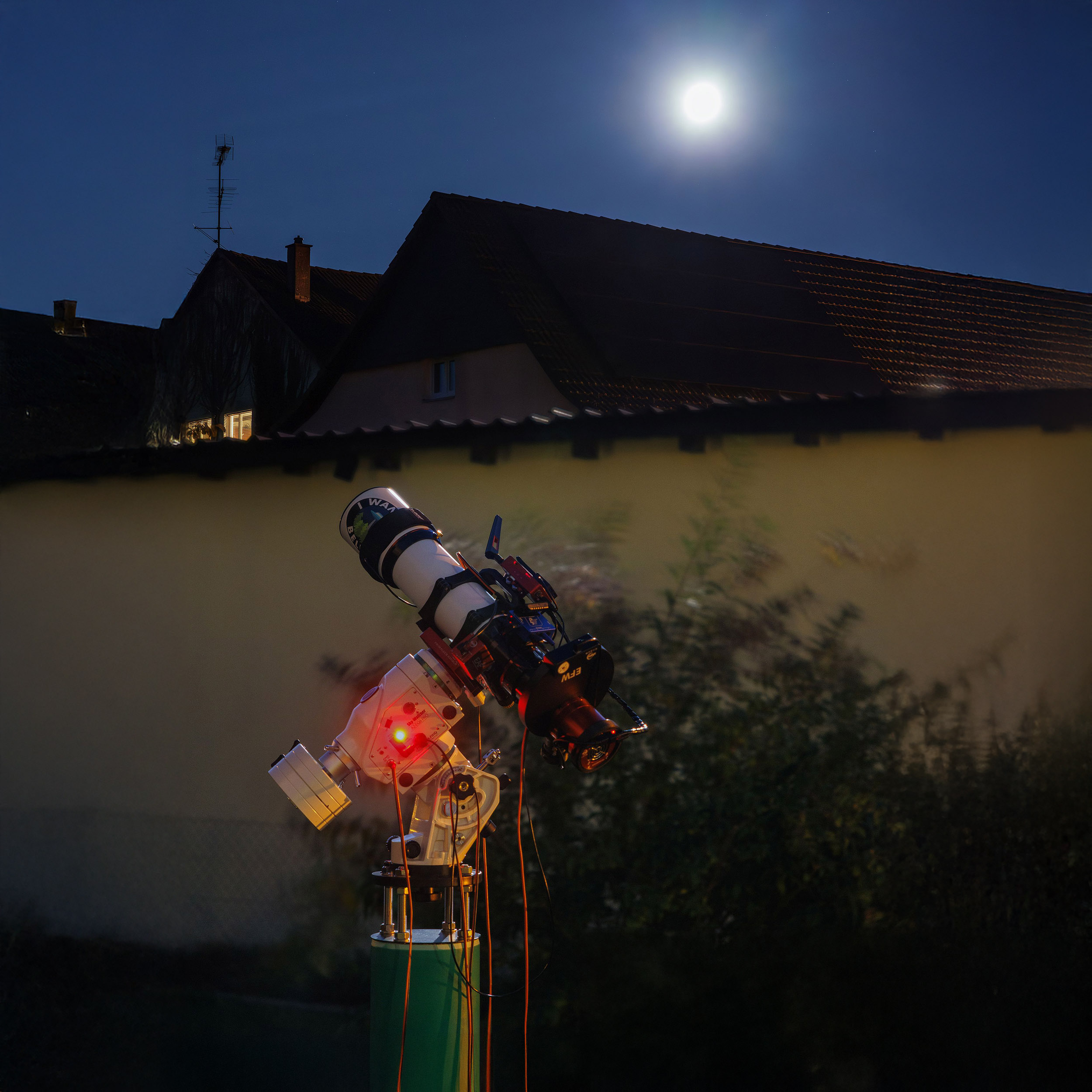 Testversuch - H-alpha bei Mondlicht