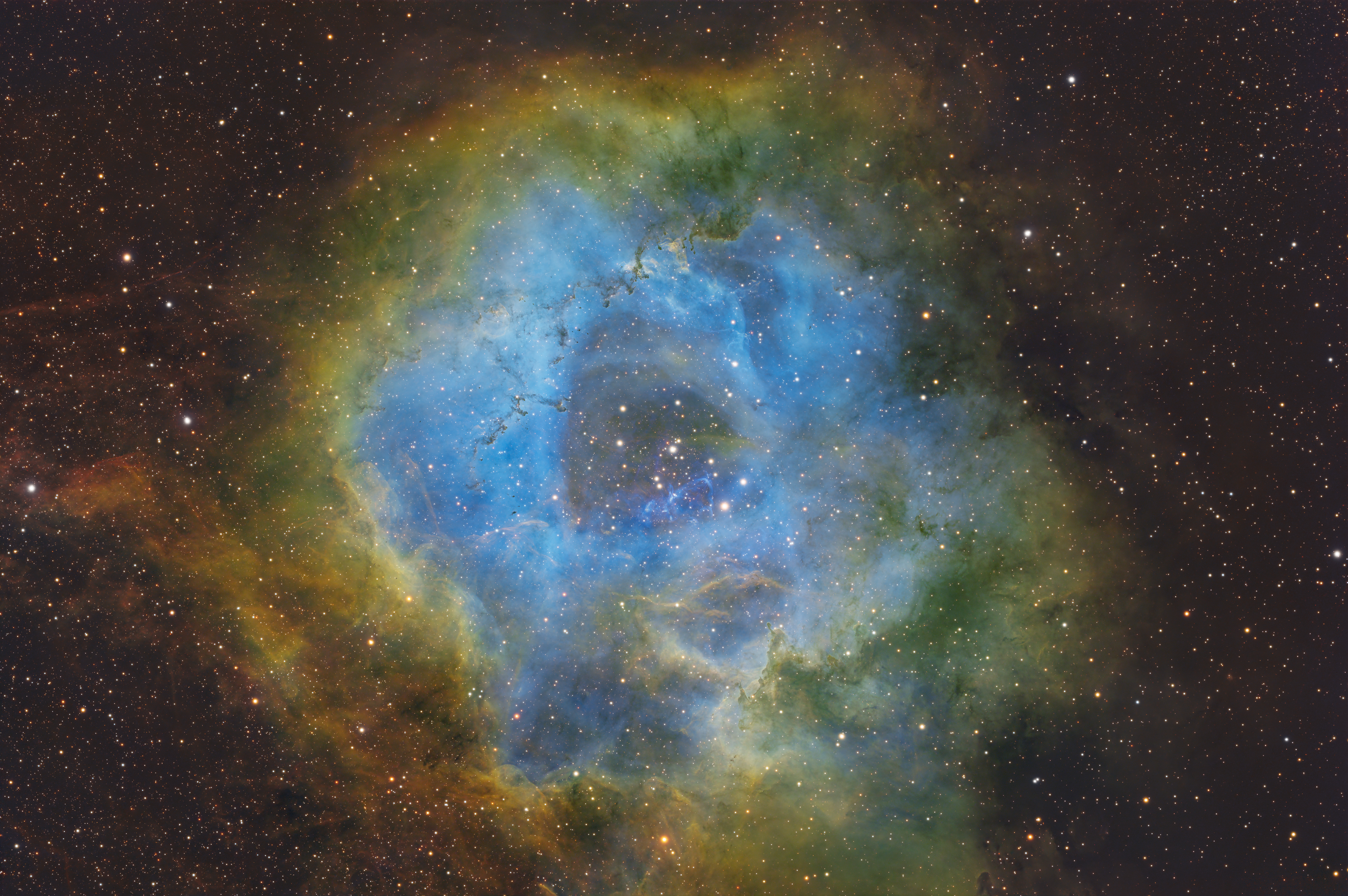 Geformt durch junge Sterne – Rosettennebel um NGC 2244